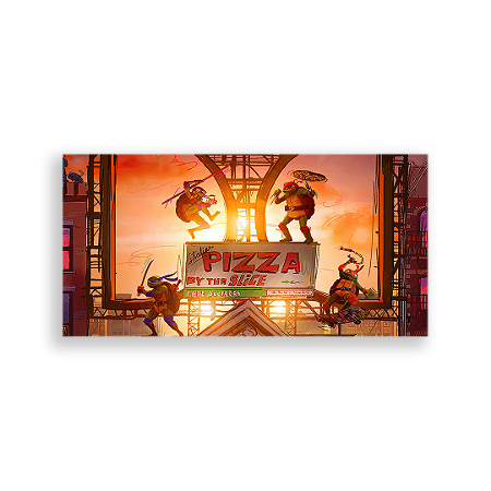 Capa Painel Retangular Sublimado - Tartarugas Ninja