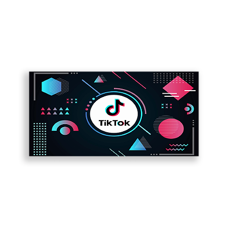 Capa Painel Retangular Sublimado - Tik Tok