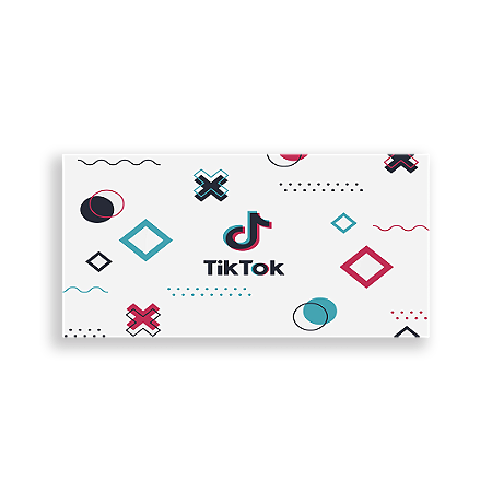 Capa Painel Retangular Sublimado - Tik Tok