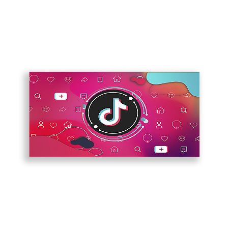 Capa Painel Retangular Sublimado - Tik Tok