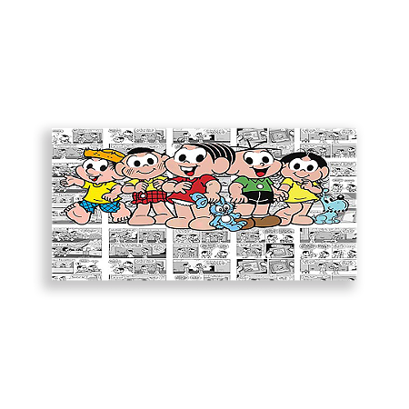 Capa Painel Retangular Sublimado - Turma Da Mônica