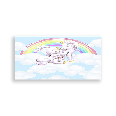 Capa Painel Retangular Sublimado - Unicórnio