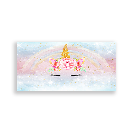 Capa Painel Retangular Sublimado - Unicórnio