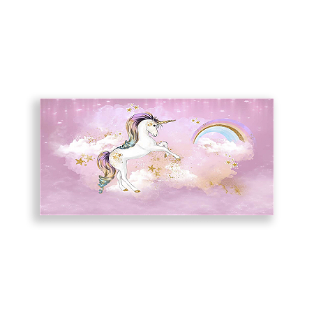 Capa Painel Retangular Sublimado - Unicórnio