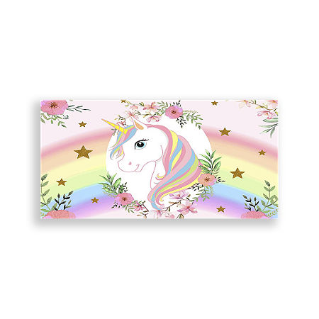Capa Painel Retangular Sublimado - Unicórnio