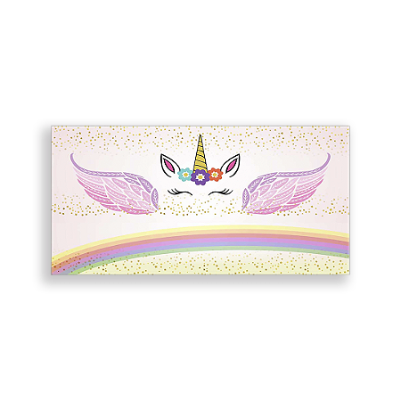Capa Painel Retangular Sublimado - Unicórnios