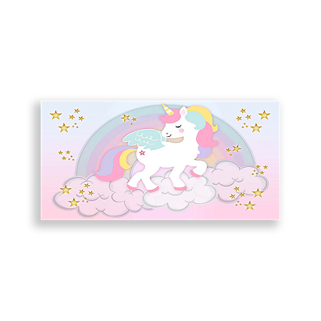 Capa Painel Retangular Sublimado - Unicórnios