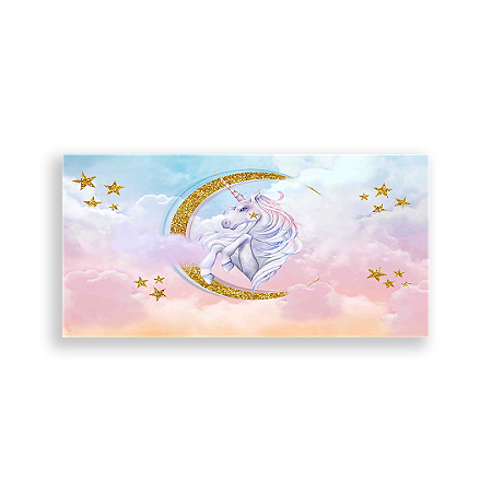 Capa Painel Retangular Sublimado - Unicórnios