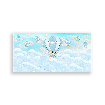 Capa Painel Retangular Sublimado - Ursinho Baloeiro