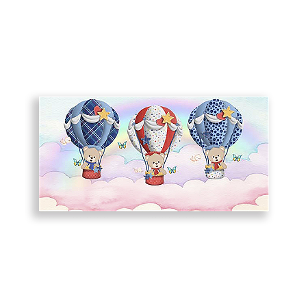 Capa Painel Retangular Sublimado - Ursinho Baloeiro