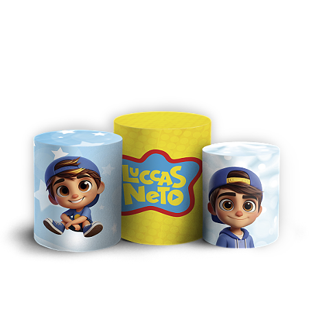 Capas Trio Cilindro Sublimado Vest Facil - Luccas Neto