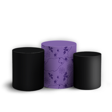 Capas Trio Cilindro Sublimado Vest Facil - Dia das Bruxas Halloween