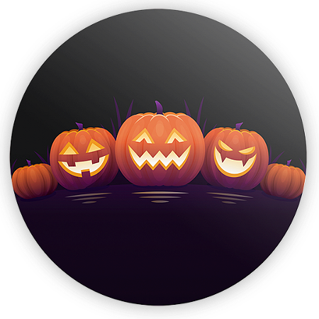 Capa Mini Painel Sublimado - Dia das Bruxas Halloween