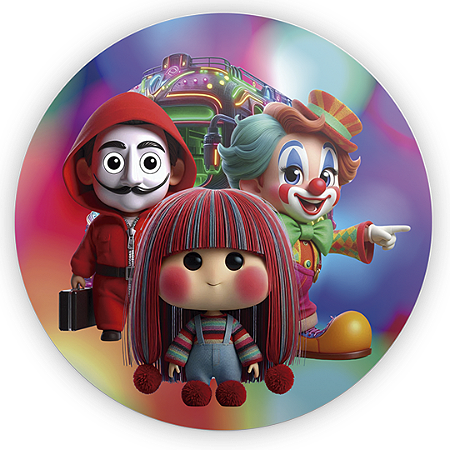 Capa Painel Redondo Sublimado - Carreta Furacão