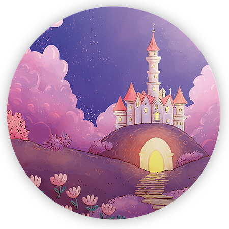 Capa Painel Redondo Sublimado - Encantado