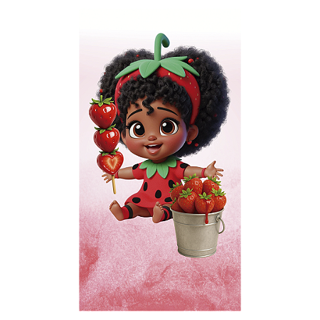 Capa Faixa Lateral Sublimado - Morango Do Amor