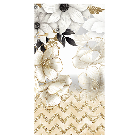 Capa Faixa Lateral Sublimado - Floral