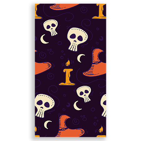 Capa Faixa Lateral Sublimado - Dia das Bruxas Halloween