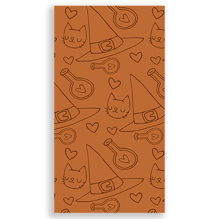 Capa Faixa Lateral Sublimado - Dia das Bruxas Halloween