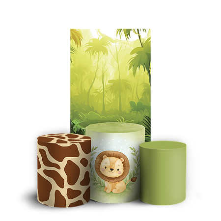 Capas Faixa Lateral e Trio Cilindro Sublimado Vest Facil - Safari