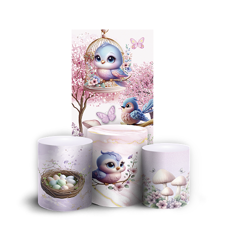 Capas Faixa Lateral e Trio Cilindro Sublimado Vest Facil - Jardim