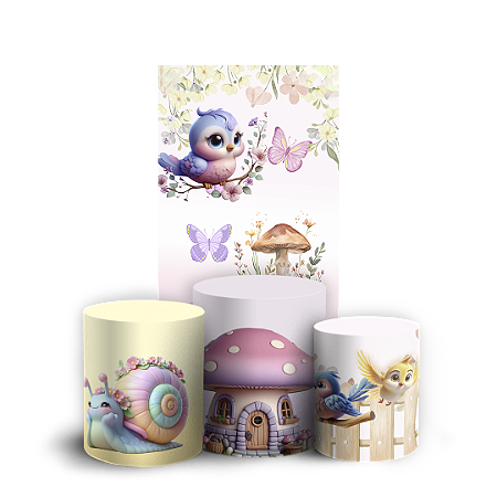 Capas Faixa Lateral e Trio Cilindro Sublimado Vest Facil - Jardim