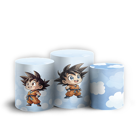 Capas Trio Cilindro Sublimado Vest Facil - Dragon Ball