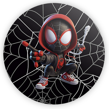 Capa Mini Painel Sublimado - Homem Aranha Miles Morales