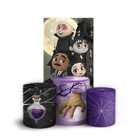 Capas Faixa Lateral e Trio Cilindro Sublimado Vest Facil - Wandinha