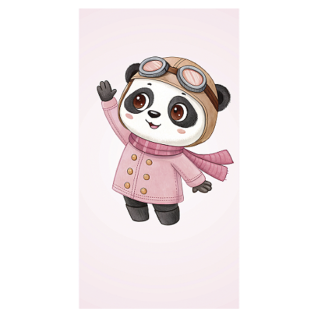 Capa Faixa Lateral Sublimado - Ursinho Aviador