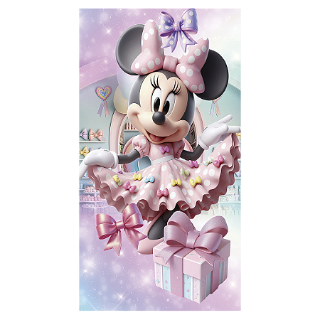 Capa Faixa Lateral Sublimado - Minnie Rosa