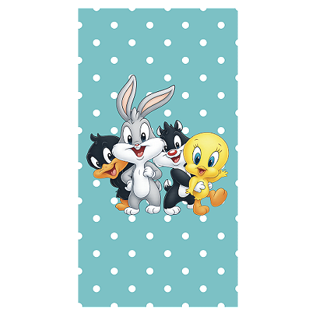 Capa Faixa Lateral Sublimado - Baby Looney Tunes