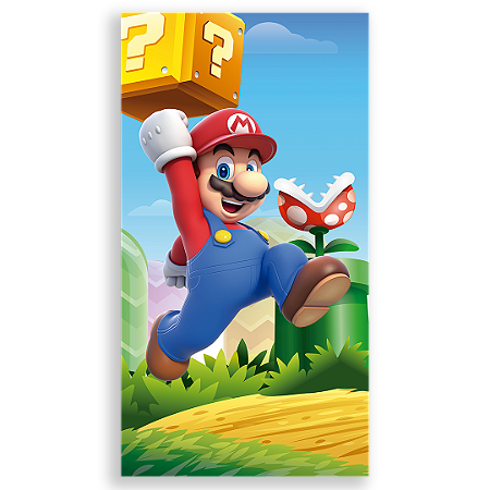 Capa Faixa Lateral Sublimado - Super Mario