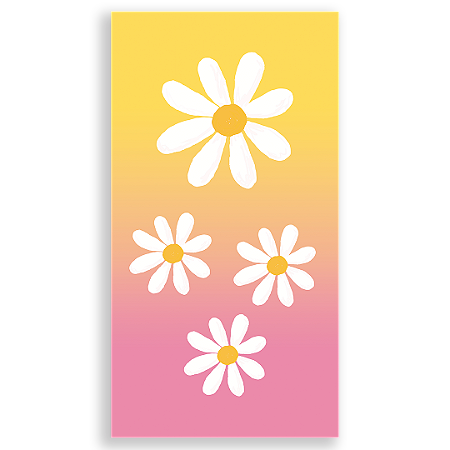 Capa Faixa Lateral Sublimado - Flor Margarida