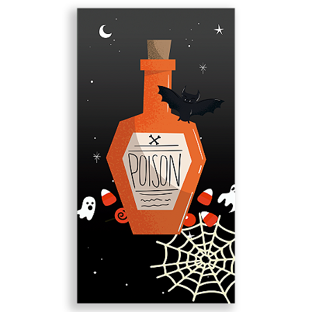 Capa Faixa Lateral Sublimado - Dia das Bruxas Halloween