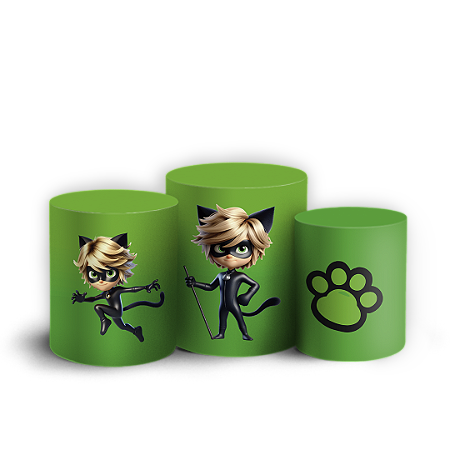 Capas Trio Cilindro Sublimado Vest Facil - Ladybug