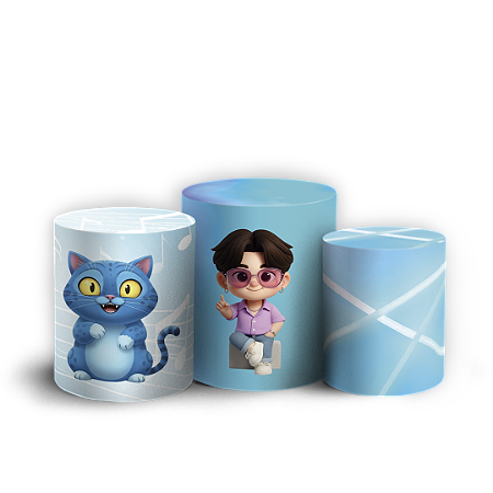 Capas Trio Cilindro Sublimado Vest Facil - Guerreiras Do K Pop