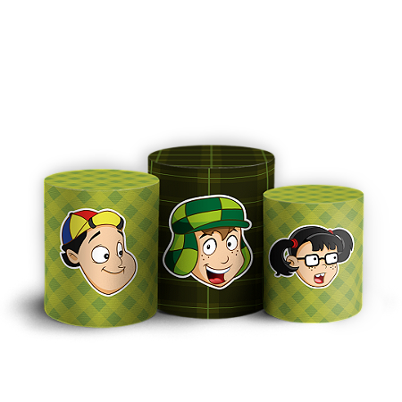 Capas Trio Cilindro Sublimado Vest Facil - Chaves