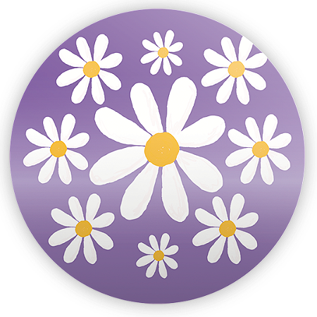 Capa Mini Painel Sublimado - Flor Margarida