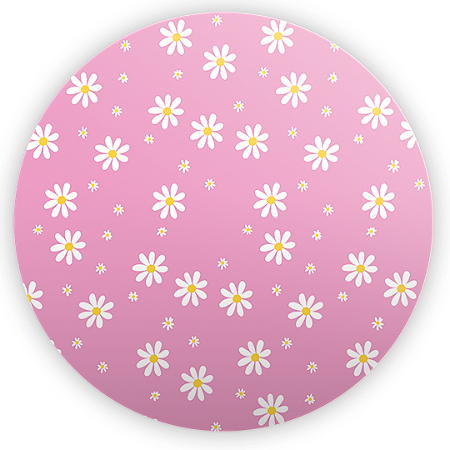 Capa Mini Painel Sublimado - Flor Margarida