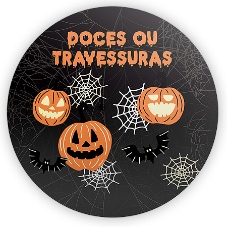 Capa Mini Painel Sublimado - Dia das Bruxas Halloween