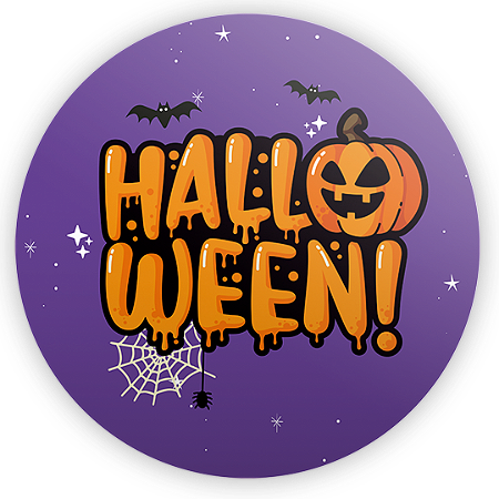 Capa Mini Painel Sublimado - Dia das Bruxas Halloween