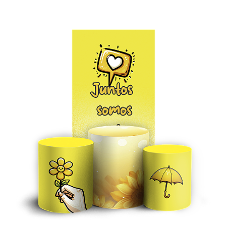 Capas Faixa Lateral e Trio Cilindro Sublimado Vest Facil - Setembro Amarelo