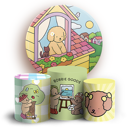 Capas Painel Redondo e Trio Cilindro Sublimado - Bobbie Goods