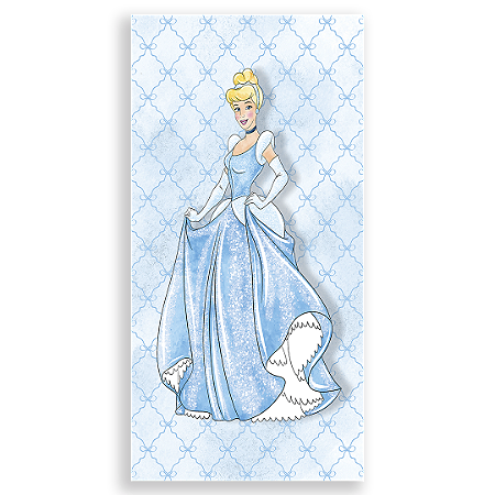 Capa Faixa Lateral Sublimado - Princesa Cinderela -Vivi Mide