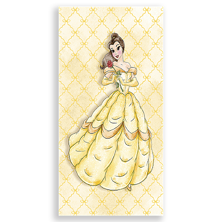 Capa Faixa Lateral Sublimado - Princesa Bela -Vivi Mide