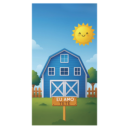 Capa Faixa Lateral Sublimado - Vaquinha Eu Amo Tetê