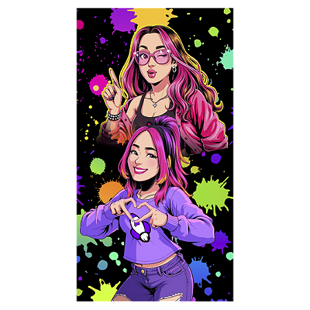 Capa Faixa Lateral Sublimado - Os Rosas