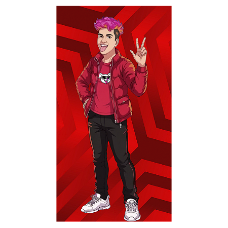 Capa Faixa Lateral Sublimado - Os Rosas