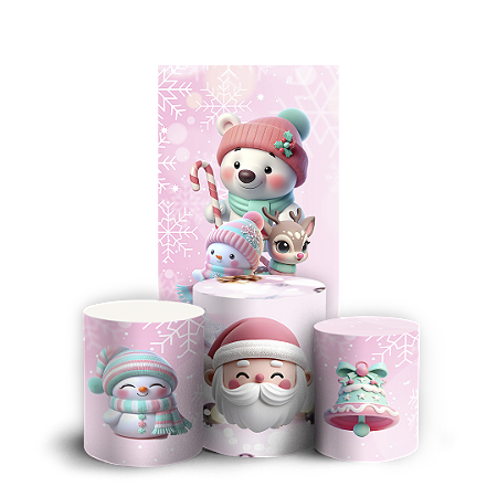 Capas Faixa Lateral e Trio Cilindro Sublimado Vest Facil - Natal